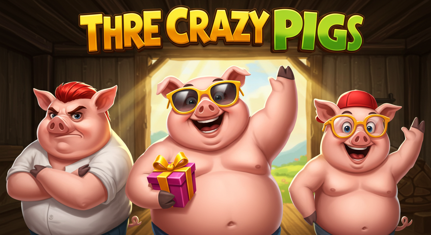 DEWAGACOR99: Situs Aman dan Terpercaya dengan Game Three Crazy Piggies dari No Limit City